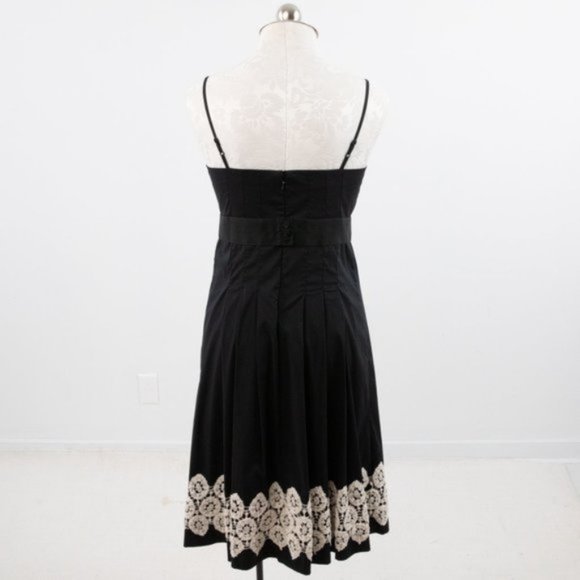 Robert Rodriguez 8 Pleated Babydoll Dress Black - Picture 4 of 7